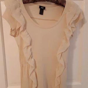 3/$15 H&M Cattagecore Ruffled Top with Cinched Waist